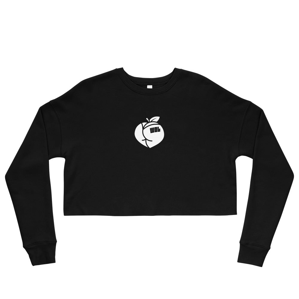 🍑 B&W Crop Pump Cover Sweatshirt