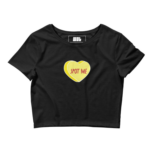 Spot Me Heart Women’s Crop Tee