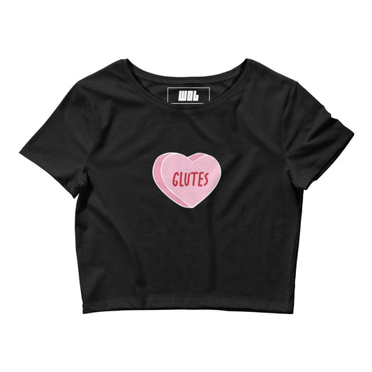 Glutes Heart Women’s Crop Tee