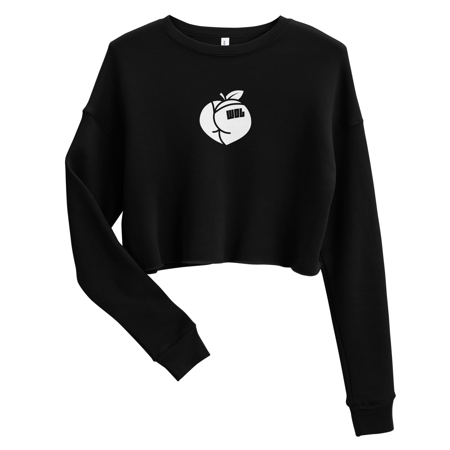 🍑 B&W Crop Pump Cover Sweatshirt
