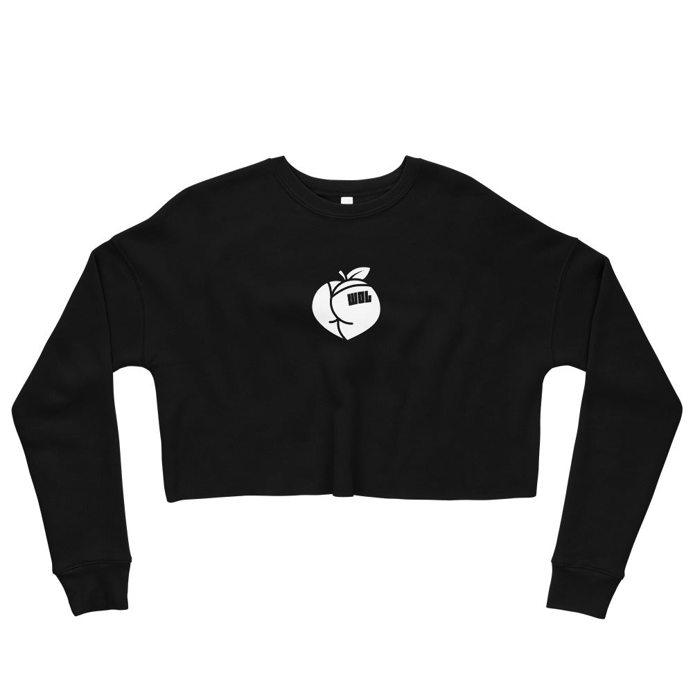 🍑 B&W Crop Pump Cover Sweatshirt